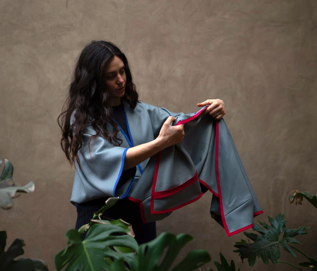 Sobretodo Lanilla Gris