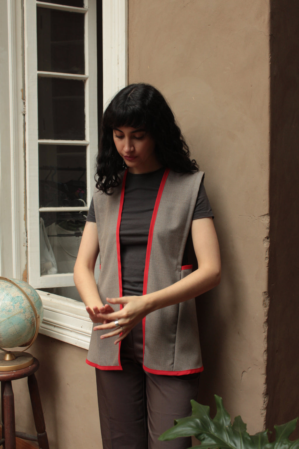 Sin mangas casimir café