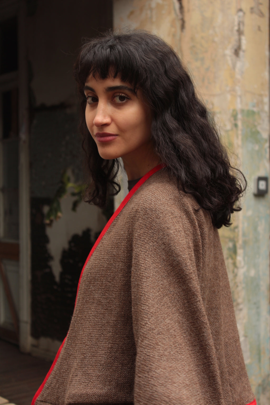 Sobretodo Alpaca taupé